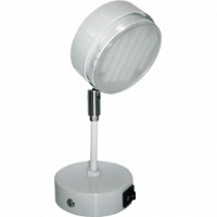 Светильник точ. Ecola GX53 светильник поворотный на среднем кроншт. белый 210х80