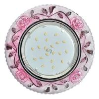 Светильник точ. Ecola GX53 H4 LD7071 светильник с подсветкой "Розы" прозрачный розовый