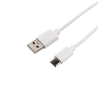 Кабель для зарядки телефонов Type C - USB 1 м. ПВХ белый Rexant