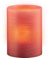 Ночник свеча Jazzway CL1-E34Rs 2xAAA 100x74x74 воск розовый