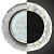 Светильник точ. Ecola GX53 Стекло Круг с вогнутыми гранями с подсветкой хром - серебряный блеск