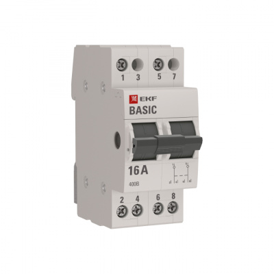 Переключатель трехпозиционный 2Р 16А