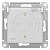 Розетка Атлас 1СП с/з белая AQUA IP44 с крышкой