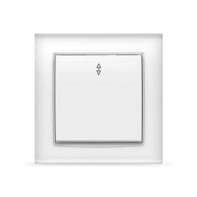 Выключатель Бриллиант 1СП проходной белый