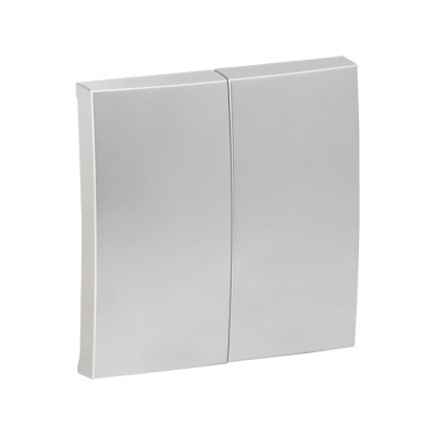 Валенсия лицевая панель выключателя 2СП сталь