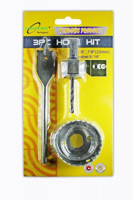 Набор для врезки замков 3пр. (54мм коронка, 22мм сверло) (100)