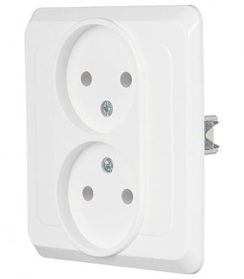 Розетка Этюд 2СП белый