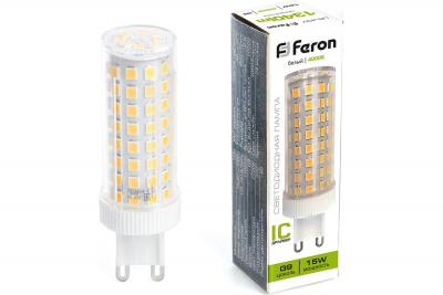 Лампа светодиодная капсульная G9 15 Вт 220 В 4000К Feron