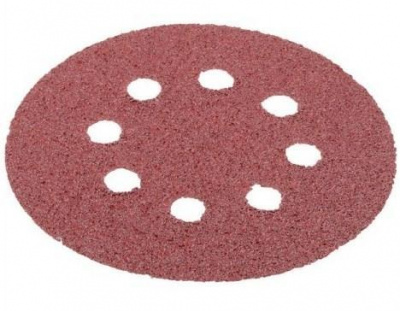 Абразив. бумага с отверстиями (липучка) d125мм. Р120 (1уп/20шт) (100/3000)
