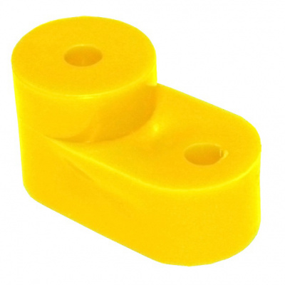 Изолятор угловой для нулевой шины желтый