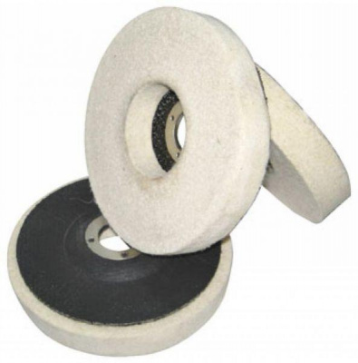 Круг торцевой сплошной полировальный войлочный 125 мм (30/300)