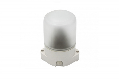 Светильник НББ 01-60-001 прямой, термостойкий (-45/+125) пластик/стекло белый 