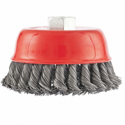 Щетка д/УШМ (чашка)  50мм/М14 кручен.сталь №2,5 (100)