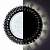 Светильник точ. Ecola GX53 Круг с прозрачными стразами Гребенка с подсветкой/фон черн./центр.часть х