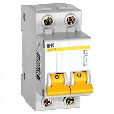 Автомат ИЭК 2П 20А 4,5 кА хар-ка С (ВА 47-29)