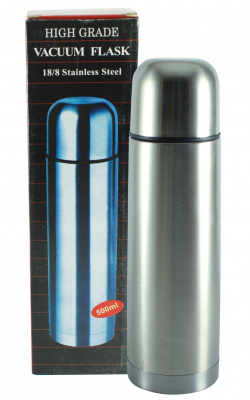 Термос бытовой "HIGH GRADE" 0,5 л, нерж. сталь, сохранение температуры до 24 часов (5/50)