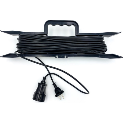 Удлинитель на рогатке 50 метров  б/з КГ 2х2,5 Белтиз черный