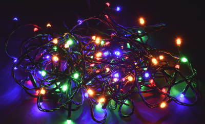  Гирлянда ИЭК нить 10 м 100 led RGB свет IP44 зеленый шнур 1,5 м. 8 сцен