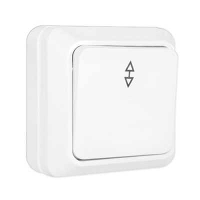 Выключатель Олимп белый 1ОП проходной