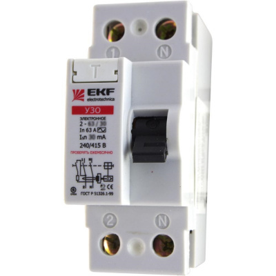 Автомат УЗО ЭКФ ВД-100 2П 40А 30мА тип А