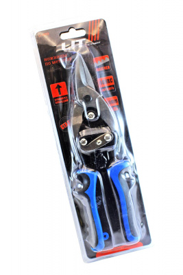 Ножницы по металлу 240мм "LIT" ПРОФИ синие ручки (6/60)