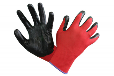 Перчатки вспененные красно-черные "MASTER" 40гр (12/600)