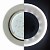 Светильник точ. Ecola GX53 Стекло Круг с подсветкой хром - матовый 38x126