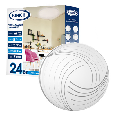 Светильник св. потолочный  ИОНЫЧ 2218 Венера 24 Вт 4000К