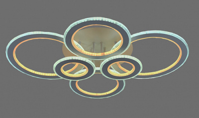 Люстра ТДЛ A001/6 синий+желтый