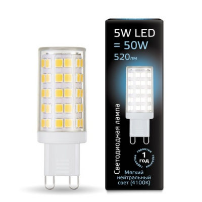Лампа светодиодная капсульная G9 5 Вт 220 В 4000К Feron