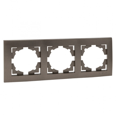 Рамка Валенсия 3 поста графит