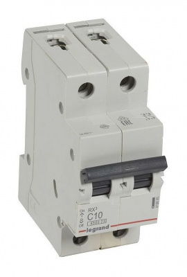 Автомат Rx3 2П 10 А 4.5 кА хар-ка С