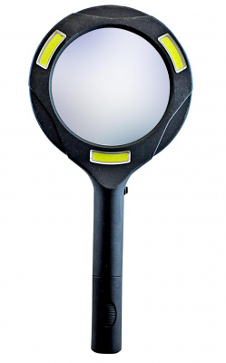 Лупа с LED-подсветкой чёрная, 3АА. Батарейки в комплект не входят (12/96)
