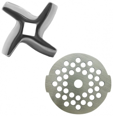 Набор решетка (крупная-6мм) и нож в упаковке (100/500)