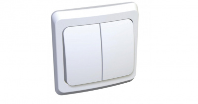 Выключатель Этюд 2СП белый (20)