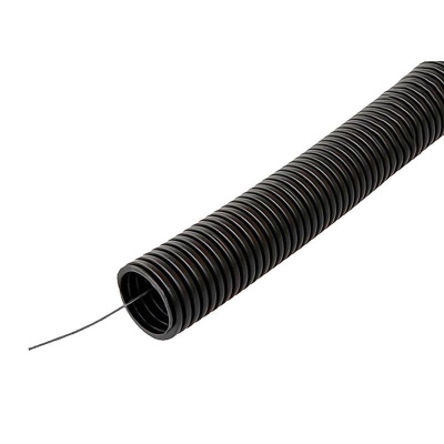 Гофротруба d 16 черная ПНД с протяжкой СПЛ (100)