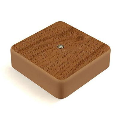 Коробка распред. 75х75х20 без конт. груп. дуб IP40 (80 шт/упак)