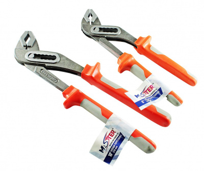 Клещи переставные "MASTER"  8"/200мм, оранжево-серые (60)
