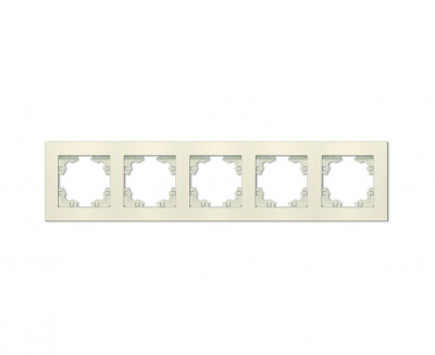 Рамка Афина 5 постов сл. кость