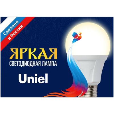 Лампа светодиодная ЛОН 10 W E27 6500K Яркая Uniel
