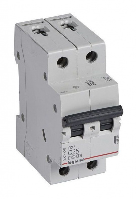 Автомат Rx3 2П 25 А 4.5 кА хар-ка С