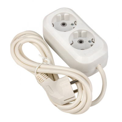 Удлинитель 2 места 2 метра  с/з ПВС 3х1,0 EKF PROxima