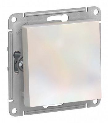 Выключатель Атлас 1СП жемчуг (10)