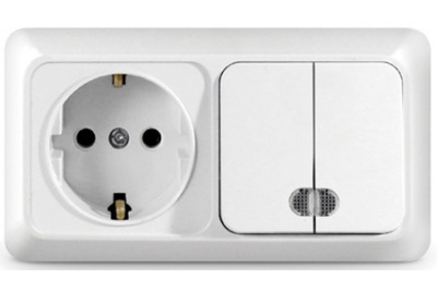 Блок 2 кл + 1 с/з накладной горизонтальный с инд. Универсал (5)