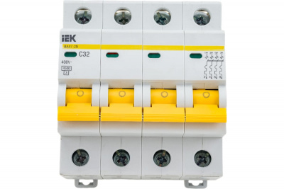 Автомат ИЭК 4П 32А 4,5 кА хар-ка С (ВА 47-29)