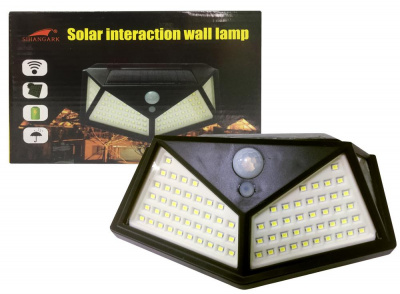 Светильник на солнечной батарее SH-114 700 lm, 114 LED IP20 с датчиком света, автономный (80)
